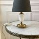 Table lamp in alabaster and brass 50s