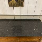 English chest of drawers circa 1920 mahogany veneer and marble top