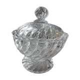 Sucrier en cristal de Baccarat modèle bambou signé