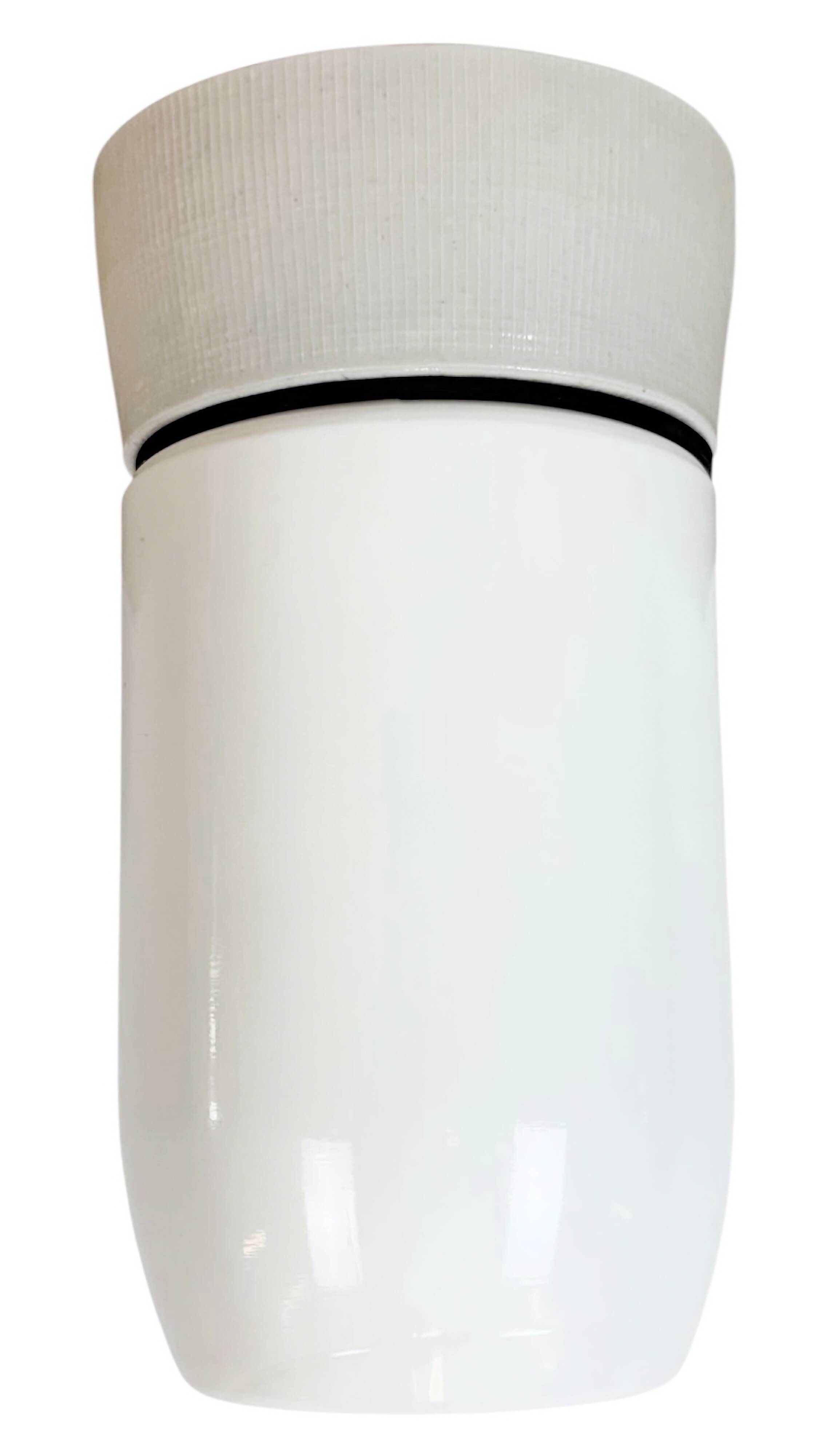 Vintage White Porcelain Ceiling Light, 1970s