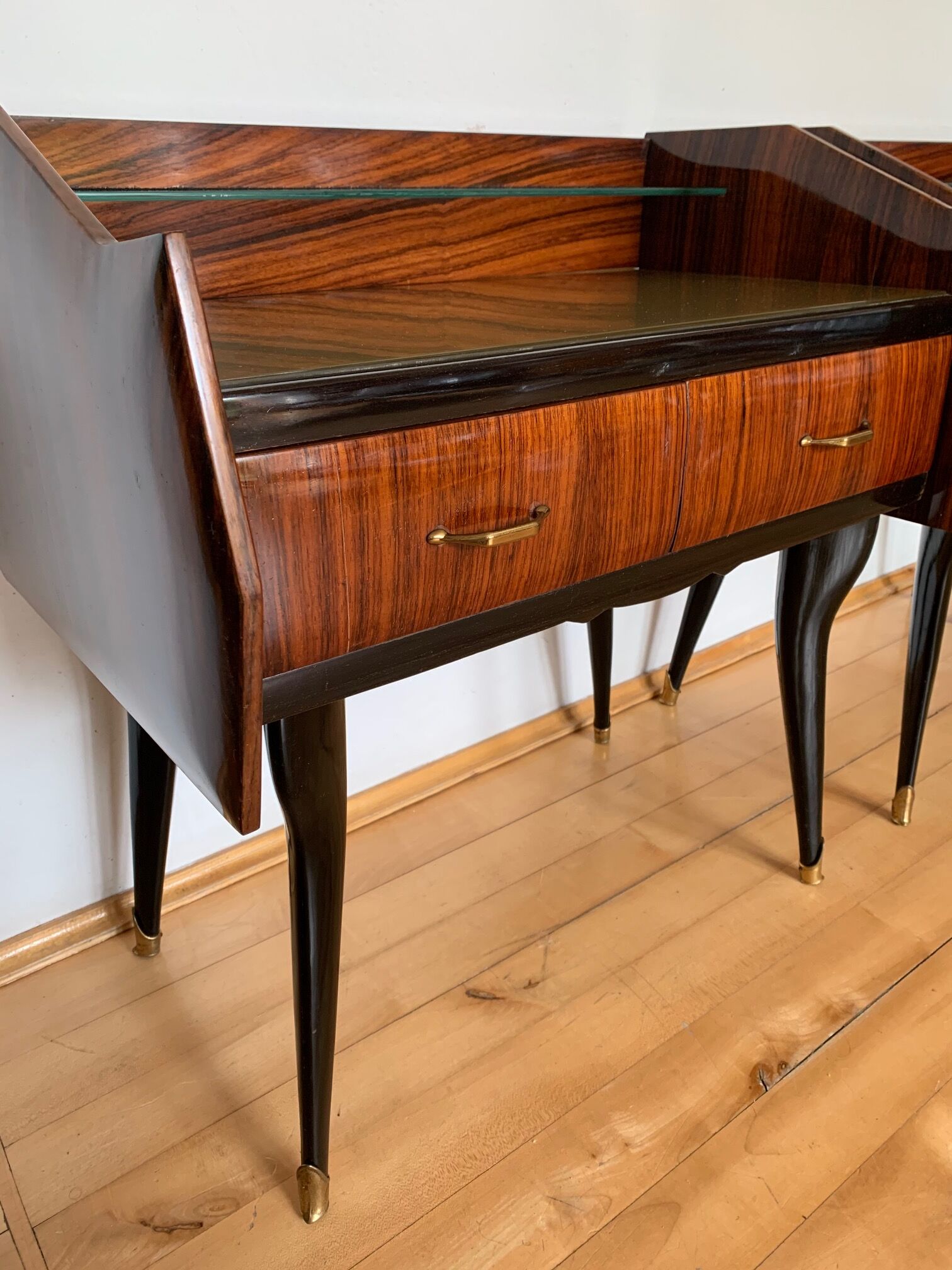 Pair of bedside tables by Paolo Buffa, Italy, 1950s