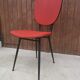 Lot de chaises vinyle rouge