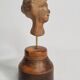 Female head in terracotta, Tanagra – Antique fragment – 4th–2nd century 14.5 cm