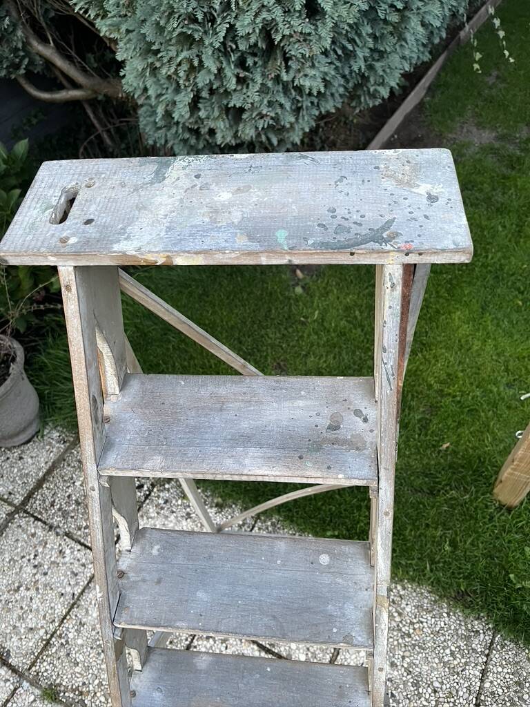 Wooden stepladder