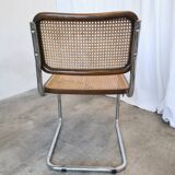 Vintage Cesca Cane Chair: 1970s Italian Mid-Century Modern Dining Office Ch