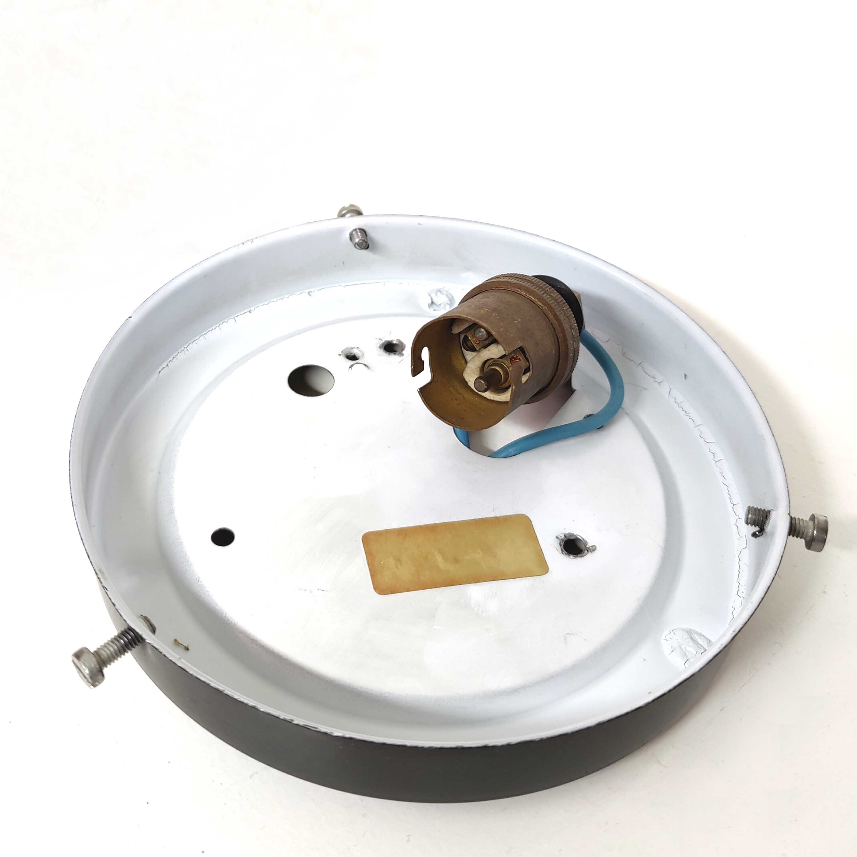 Cast glass ceiling lamp