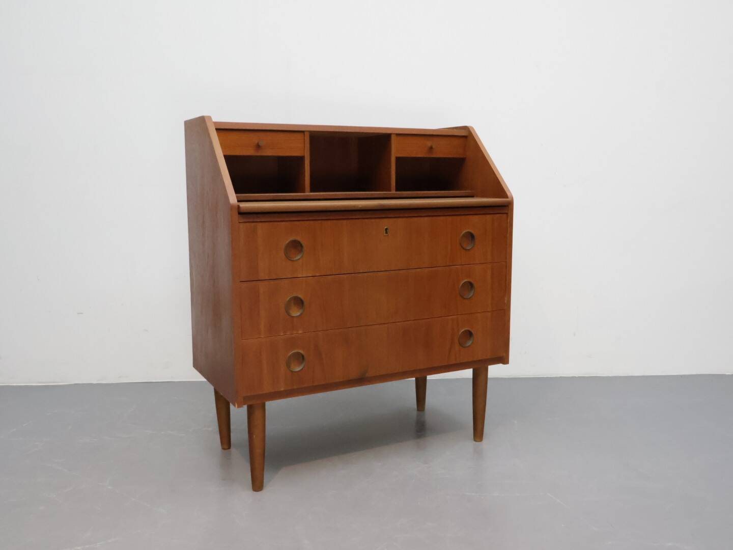Secrétaire danois en teck vintage