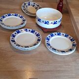 Service assiettes plates Badonviller modèle Bourgogne