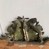 Antique pediment mirror