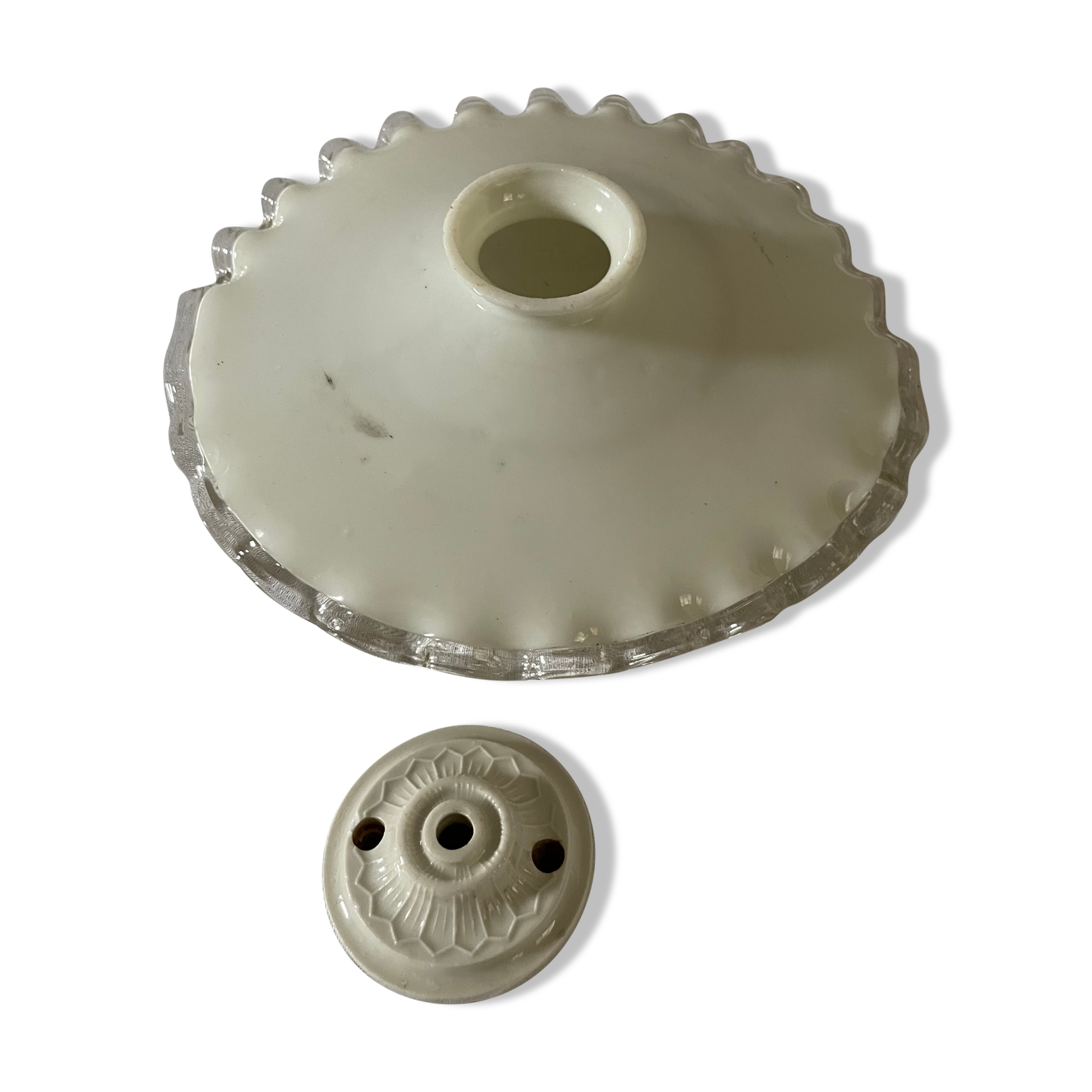 Opaline pendant light