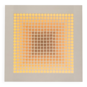 Victor Vaserely Heliogravure Print 1972