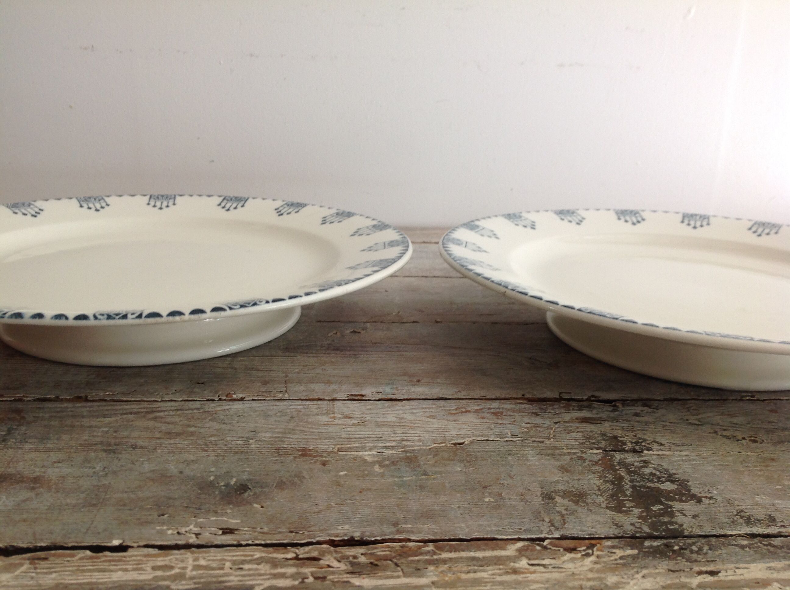 Paire de plats Terre de Fer