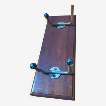 Vintage teak coat rack