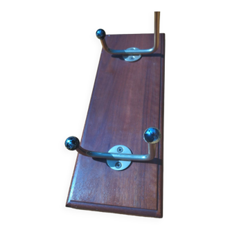 Vintage teak coat rack