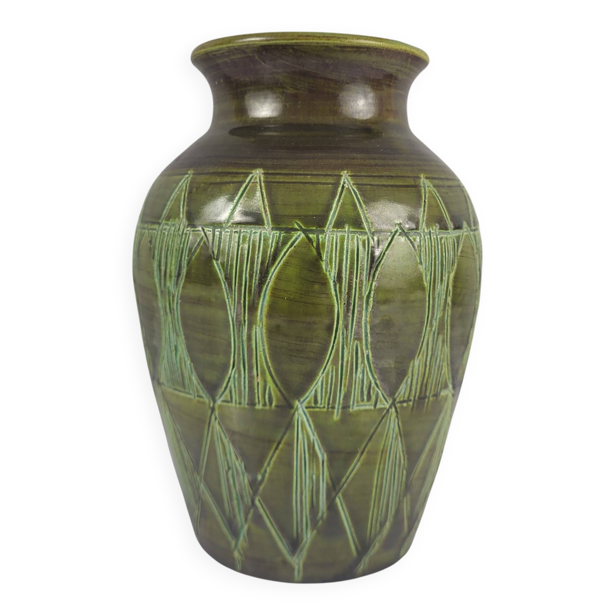 Ceramic vase Accolay 1950