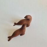 Pair of teak figurines, norway, 1960s