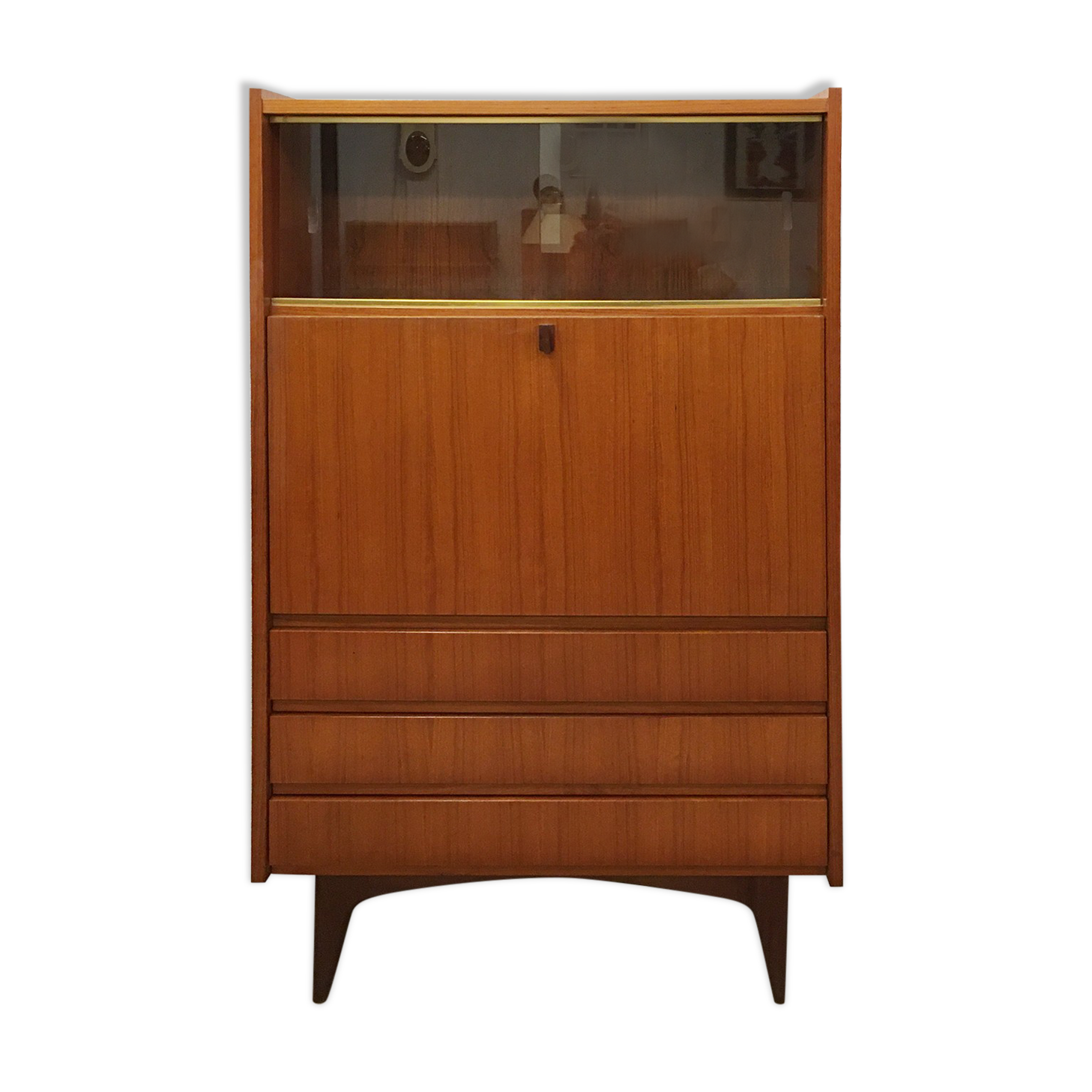 Vintage teak secretary from the 60s