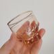 Set à liqueur en verre rose carafe, verre et plateau