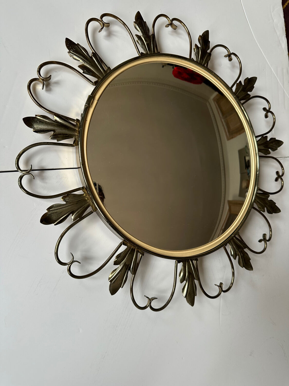 Brass mirror