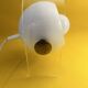 Lampe Massive Eye Ball Space Age Atomic, France années 70