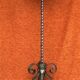 Art deco wrought iron floor lamp