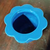 Vase céramique bleu