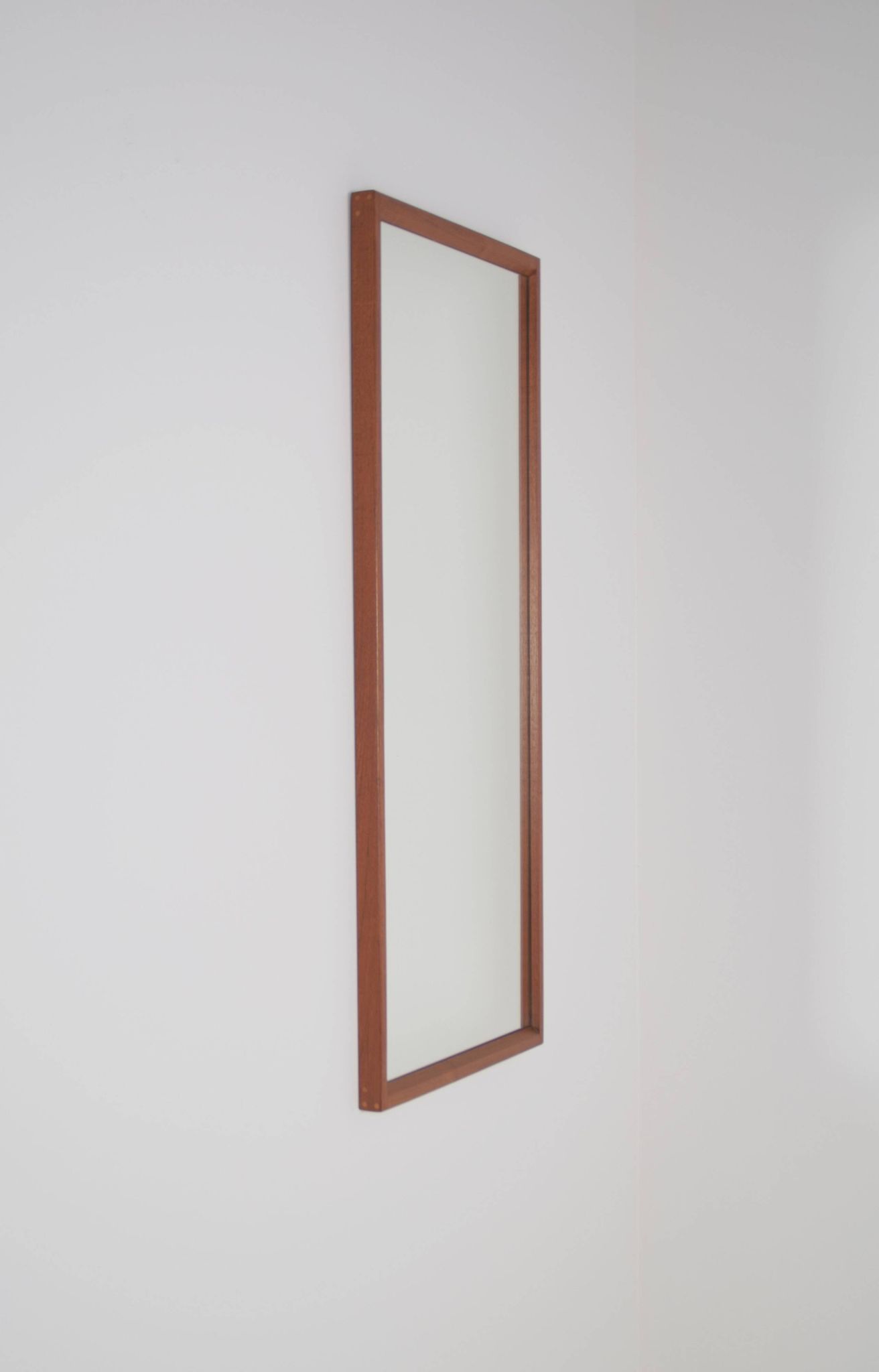 Danish teak mirror by Kai Kristiansen for Aksel Kjersgaard, 1960s