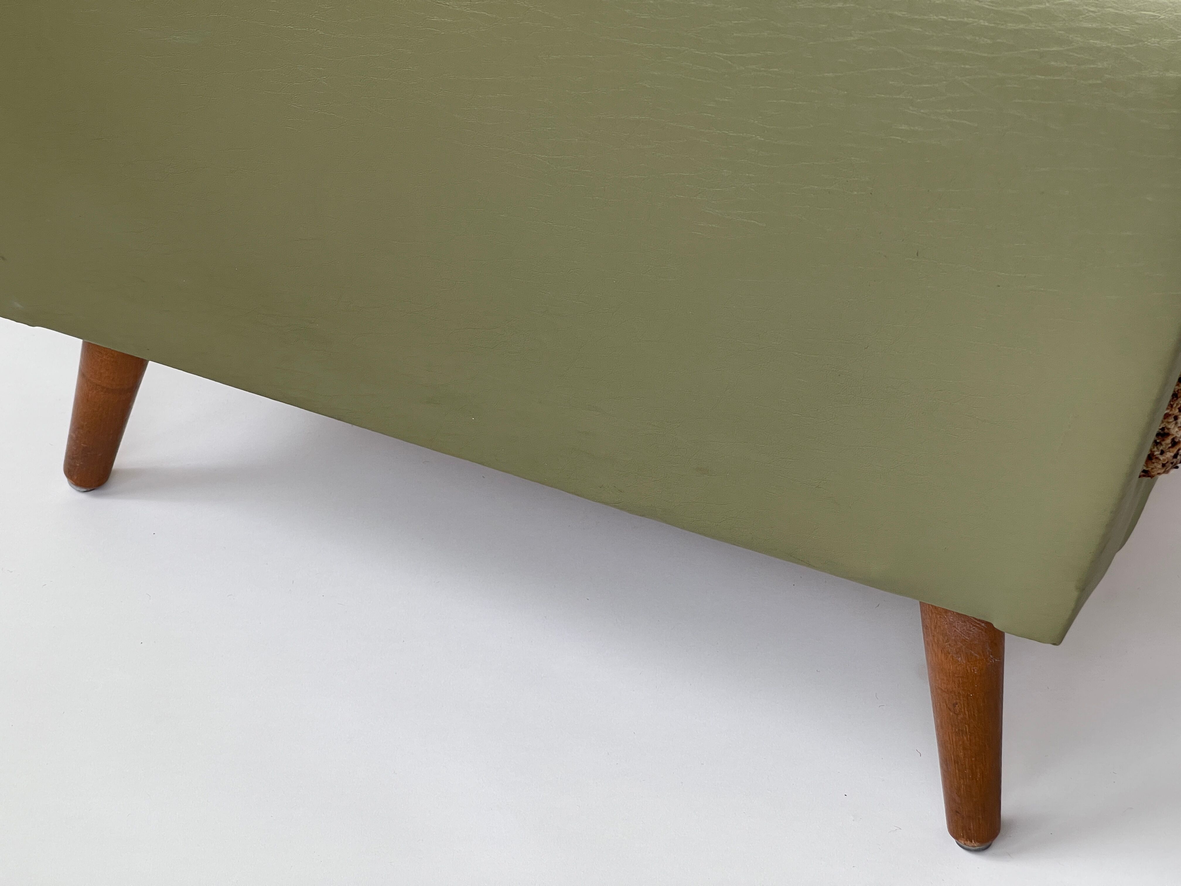 Pair of 1950s Lounge Chairs with Teak Arms