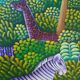 Huile sur toile la jungle signée Cayo Jean Marc  titre la jungle 1990 /2010