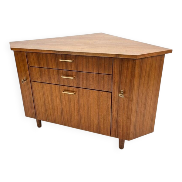 Encoignure scandinave en teck des années 60