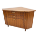 Scandinavian corner unit in teak from the 1960s.