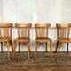 Wooden chairs bistrot