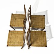 Set of 4 vintage Italian chairs in Superleggera style