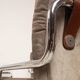 Guido Faleschini Italian Astro Chrome and Taupe Suede Armchairs for i4 Mariani