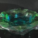 Grand cendrier bleu vert type Daum