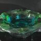 Grand cendrier bleu vert type Daum