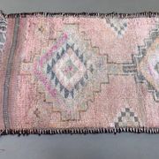 Vintage Turkish  Tribal Runner 460x83 cm veg dye wool rug tribal, handmade