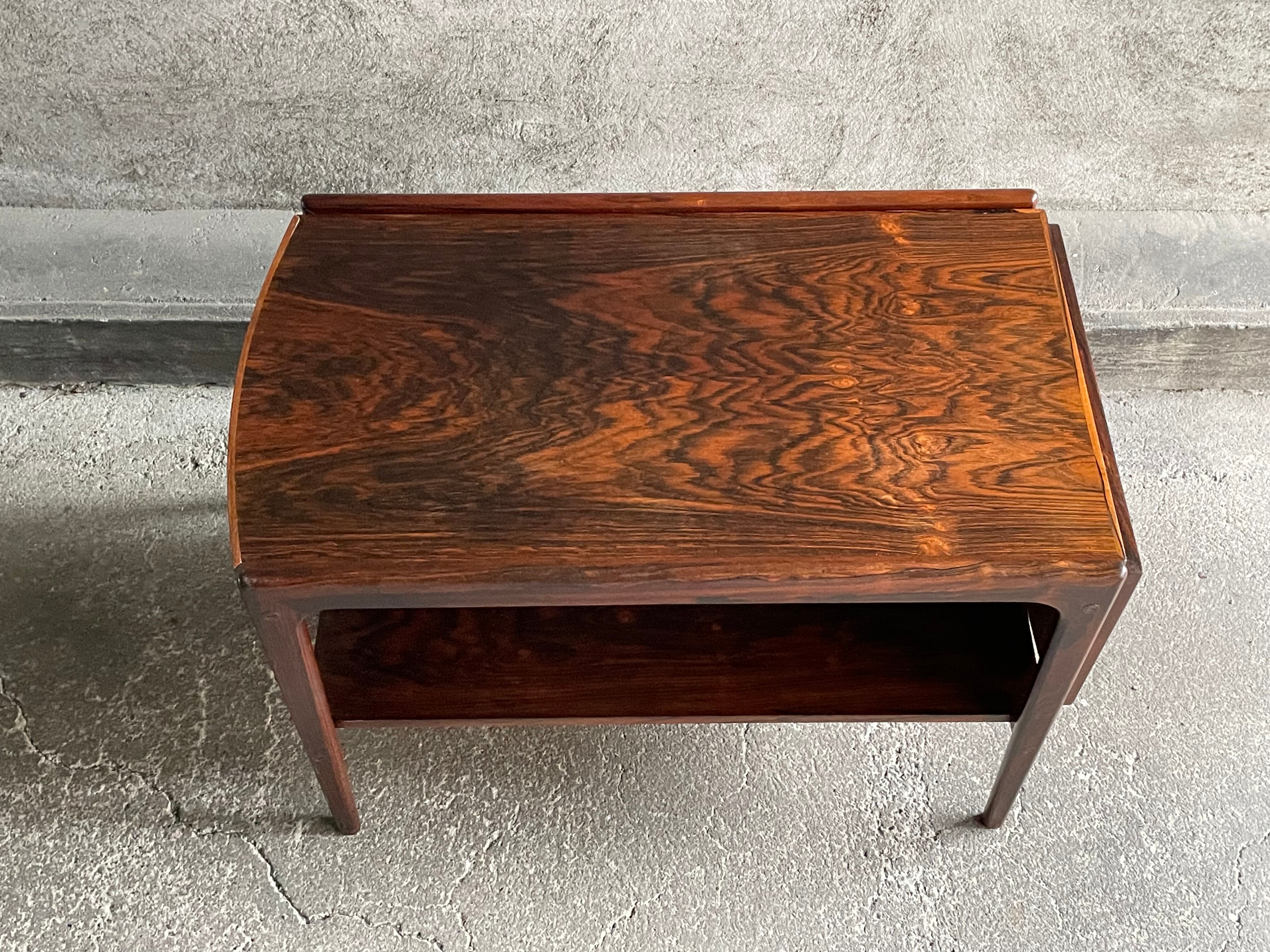 Scandinavian rosewood coffee table, 1960s
