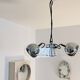 Vintage Chrome & Acrylic Pendant Lamp in the Style of Gino Sarfatti , 1970s