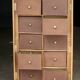 Magnificent notary's cabinet in walnut (late 19th century).