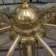 Bronze chandelier and brass art deco period