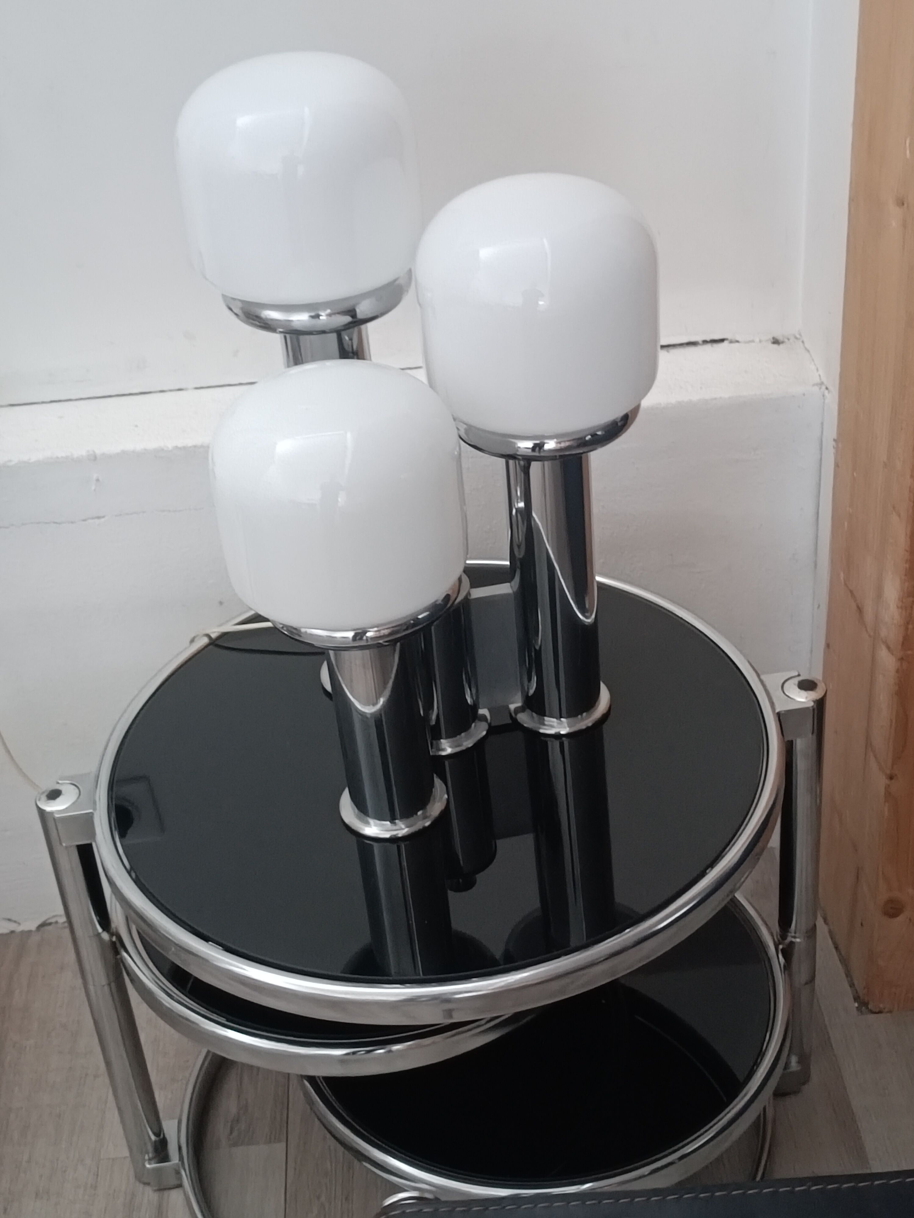 Lampe 3 tours verre de Murano 1970s