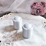 Salière poivrier porcelaine blanche
