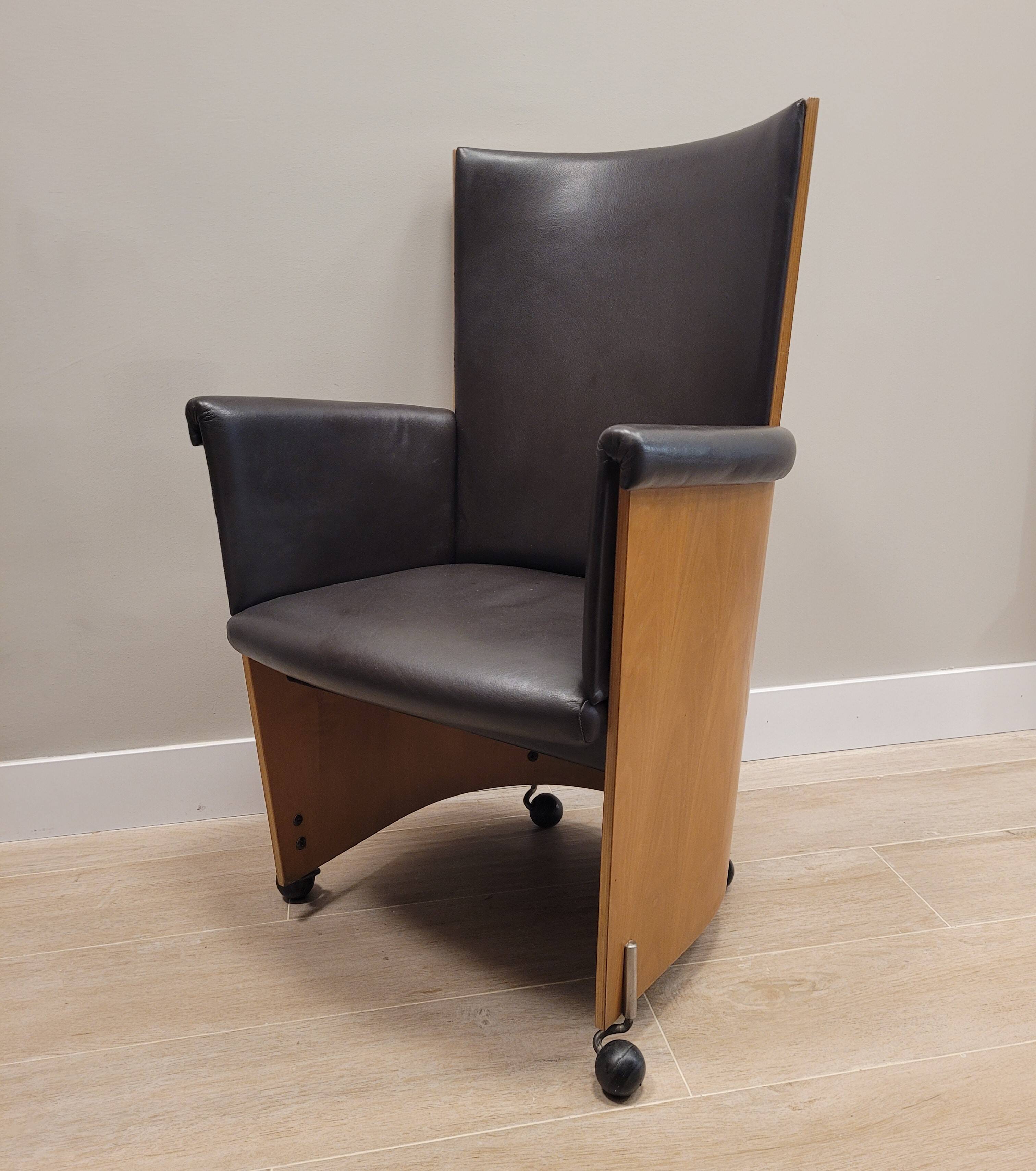 Pareja Sillones “Incontro 5080” Massimo & Lella Vignelli para Bernini, 1991 – Italia