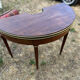 Table de jeux ancienne demi-lune