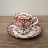 Tasse et sous-tasse Sarreguemines Minton 216