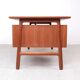 Omann Jun teak desk model 75, 1960s