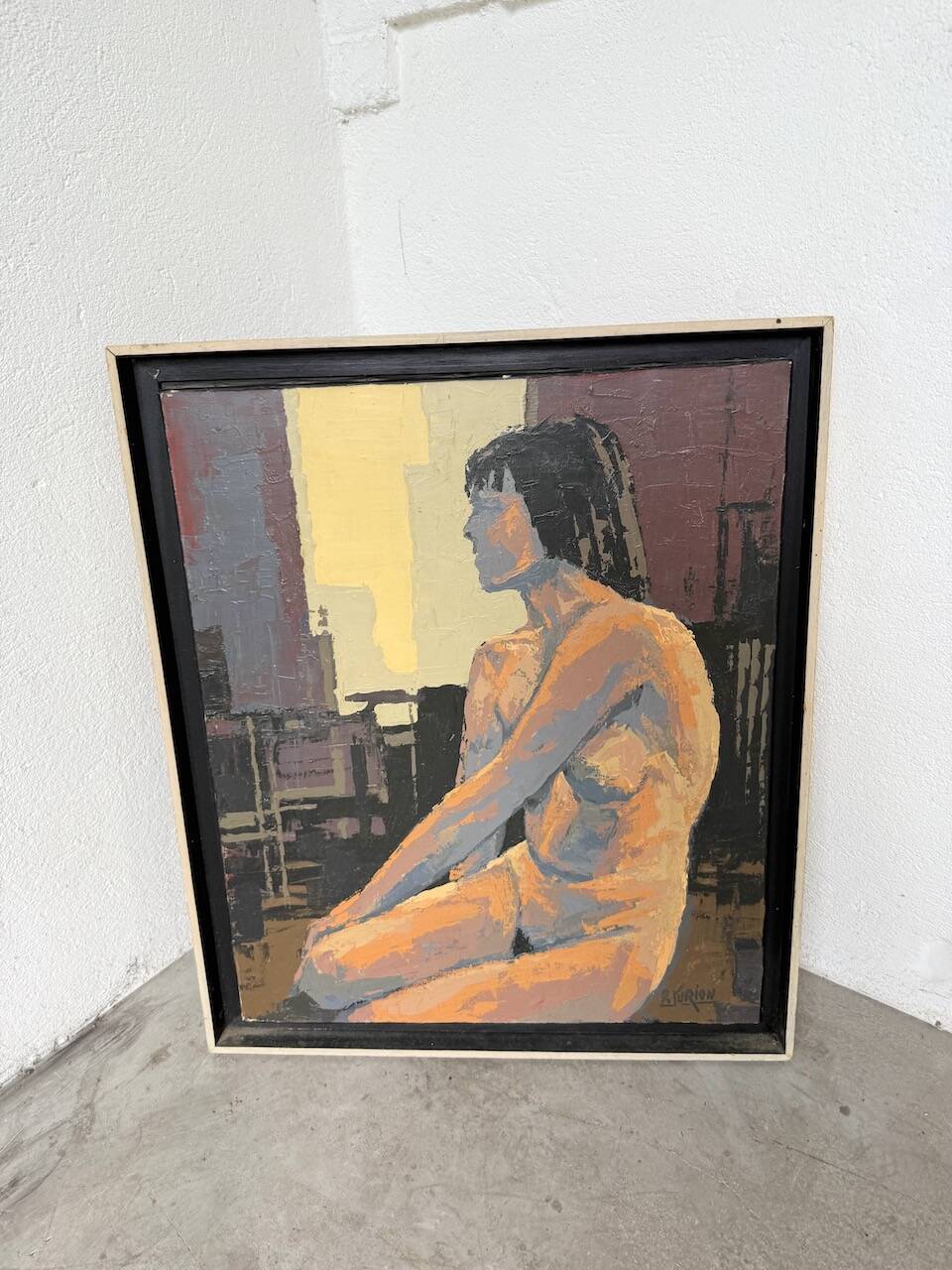 Oil painting of a naked woman