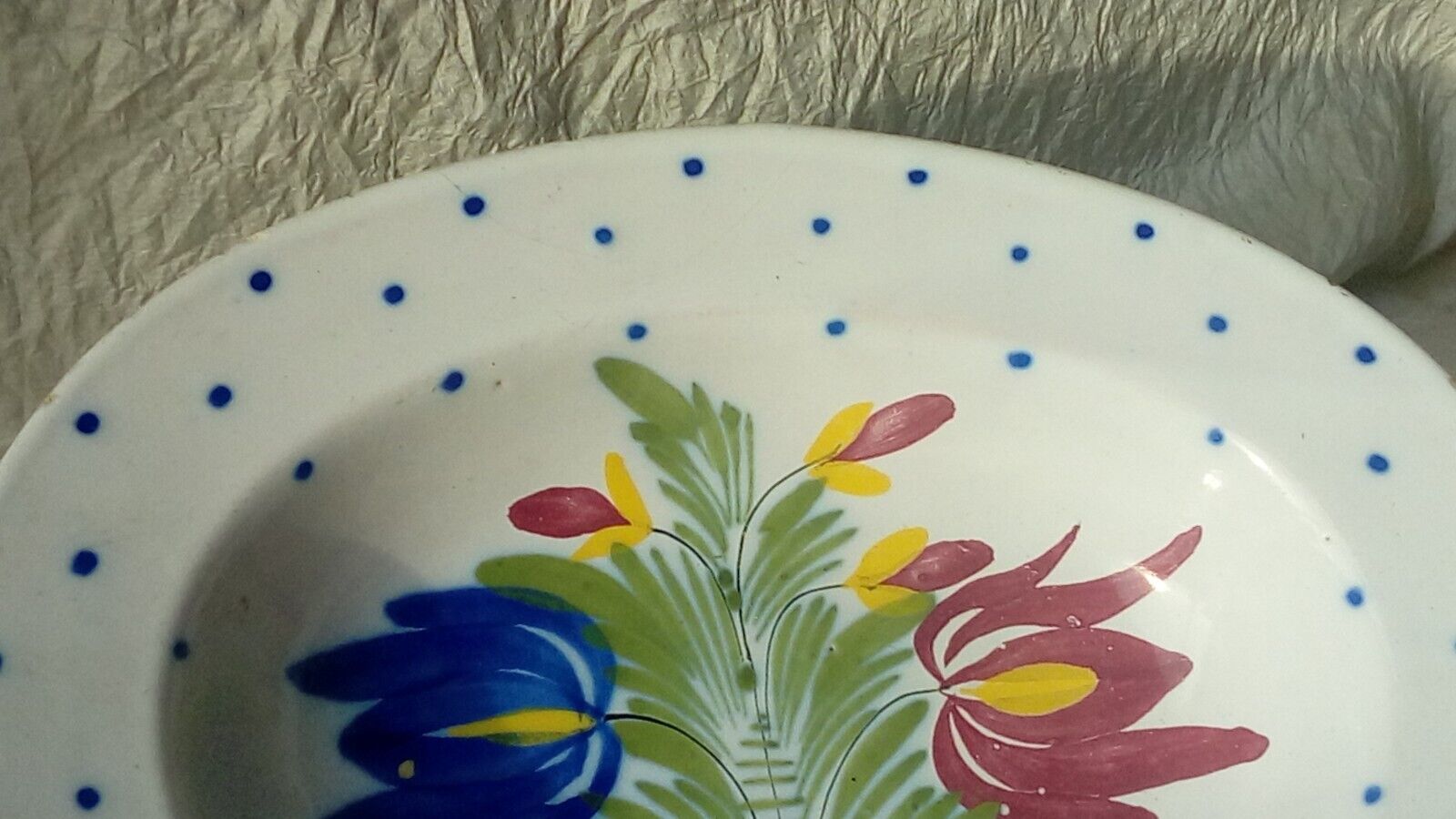 Beard dish barber faience of St Clement end XIXth