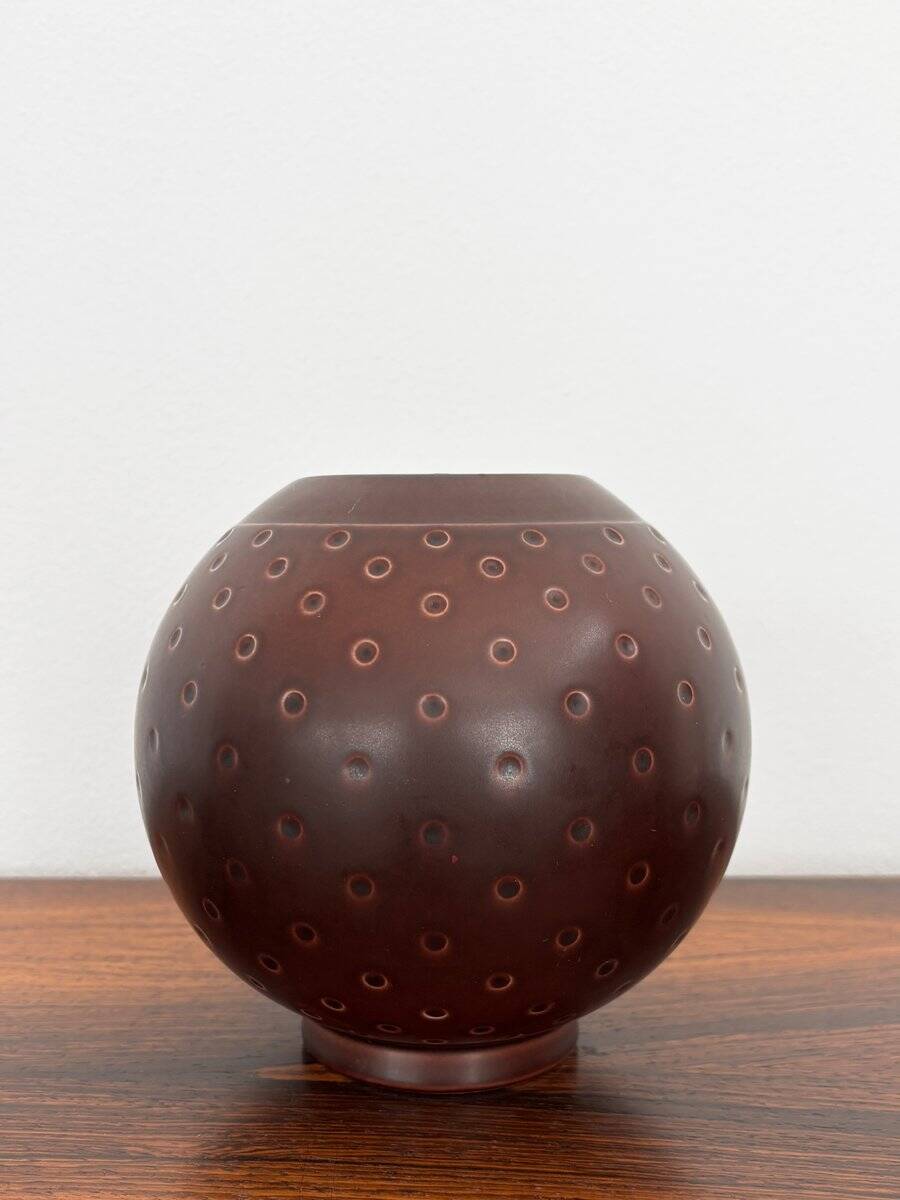 Scandinavian Ceramic Aluminia Marselis Series Vase by Nils Thorsson for Royal Copenaghen, Denmark, 1950s